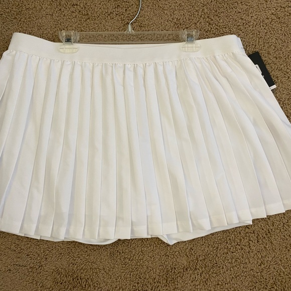 IDEOLOGY WOMANS SKIRT WHITE PLEATED SKIRT SIZE XXL - Picture 1 of 5